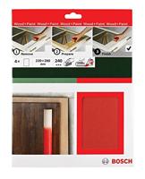 Bosch Accessoires Handschuurbladset | Hout | 230X280 | mm | K240 | 4-delig - 2609256C38 - thumbnail