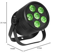 Eurolite Silent Par 6 QCL Floor PAR LED-schijnwerper Aantal LEDs: 8 8 W Zwart - thumbnail