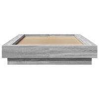 Bedframe bewerkt hout grijs sonoma eikenkleurig 90x190 cm - thumbnail