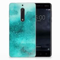 Smartphone hoesje Nokia 5 Painting Blue - thumbnail
