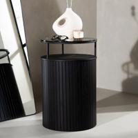 Nohr Ronde Bijzettafel 'Jilliam' Glas, 37cm - thumbnail