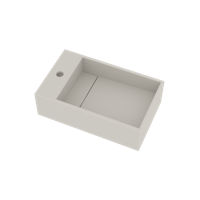 Fontein Ideavit Solidcube 50x30x15 cm Solid Surface Mat Wit - thumbnail