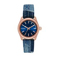 Horlogeband Diesel DZ5510 Leder/Textiel Blauw 20mm - thumbnail