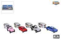 Cilgro 2-play auto met caravan 17 cm lang - thumbnail