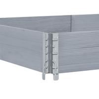 VidaXL Plantenbak 150x100 cm massief grenenhout grijs - thumbnail