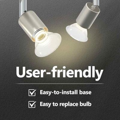 VidaXL Plafondspot met schijnwerpers nikkel 12 x 8 cm staal