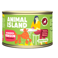 ANIMAL ISLAND Hert met aardappelen - nat hondenvoer - 410 g - thumbnail