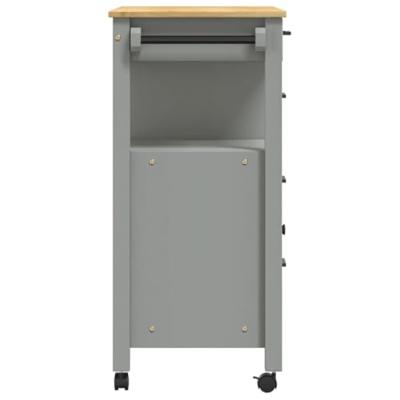 Keukentrolley MONZA 84x40x90 cm massief grenenhout