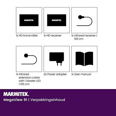 MegaView 91 - HDMI extender ethernet - 100-120 m - IR retour