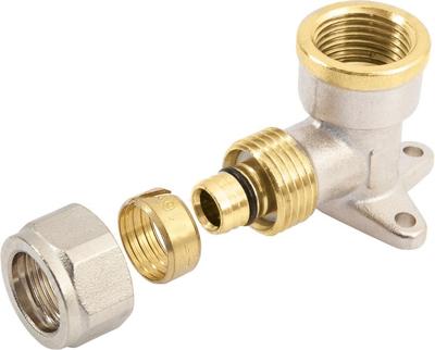 Bonfix - Alu-Knelfitting - Muurplaatkoppeling - bi. dr. x alu-knel - 3/4 x 20mm