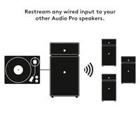 Audio Pro Drumfire II Smart Multiroom Wifi speaker Grijs - thumbnail