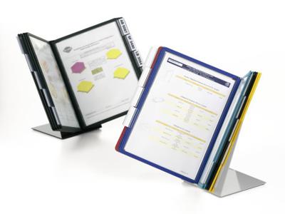 Durable bureaustandaard Vario met 10 tassen, ft A4, zwart