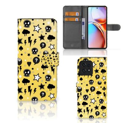 Telefoonhoesje met Naam Motorola Edge 40 Pro Punk Geel Telefoonhoesje met Naam Motorola Edge 40 Pro Punk Geel