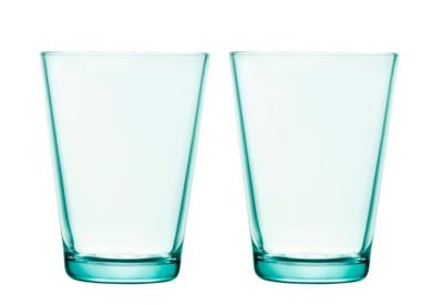IITTALA - Kartio - Glas 0,40l watergroen set/2 IITTALA - Kartio - Glas 0,40l watergroen set/2