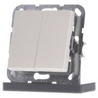 Gira drukvlak wissel-wisselchakelaar creme glanzend 012801 - thumbnail