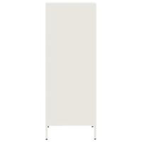 Hoge kast 35x39x103,5 cm staal wit - thumbnail