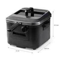 Frituurpan - DOMO - DO545FR - 4 liter - 2000 watt - Instelbare temperatuur 130-190 °C - thumbnail