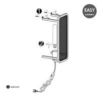 Home sweet home wandlamp Weave 38 - zwart - thumbnail