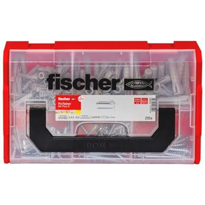Fischer 532891 FIXtainer Assortimentsdoos pluggen 210 onderdelen