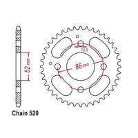 ESJOT Chain wheel 520 30z steel silver - thumbnail