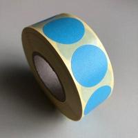 Etiket 35 mm rond blauw 1000 rol - thumbnail