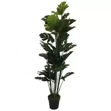 Kunst gatenplant 'monstera' met pot - h140cm Kunst gatenplant 'monstera' met pot - h140cm