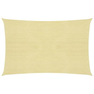 VidaXL Zonnezeil 160 g/m² 4x5 m hdpe beige