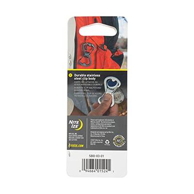 NITE Ize NI-SBO-03-01 Karabijn 82 mm x 45 mm 1 stuk(s) - thumbnail
