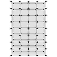 Schoenenrek 93x36,5x140 cm polypropeen transparant - thumbnail