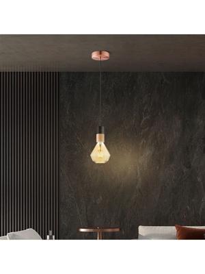 Home sweet home plafondkap metaal - koper Home sweet home plafondkap metaal - koper