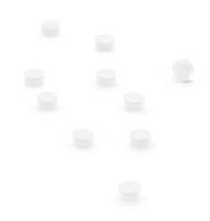 Trendform Magnetisch Steely - set van 10 stuks - wit - thumbnail