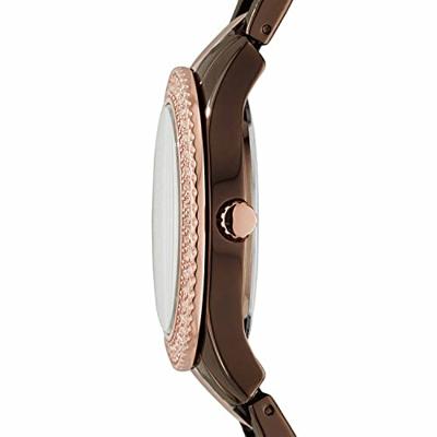 Fossil Dameshorloge ES4079 &apos;Stella&apos; multifunctioneel kristal tweekleurig roestvrij staal