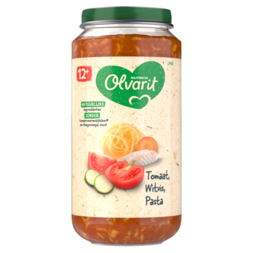 Olvarit 12+m Tomaat Witvis Pasta