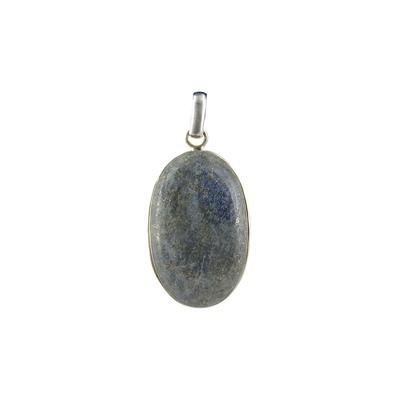 Lapis Lazuli hanger in zilver nr. 4 - 5,1 cm - blauw - 5,1 cm