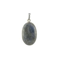 Lapis Lazuli hanger in zilver nr. 4 - 5,1 cm - blauw - 5,1 cm - thumbnail
