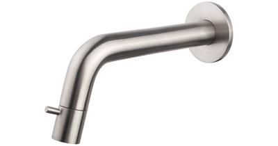 Saqu Shine wand fonteinkraan geborsteld staal