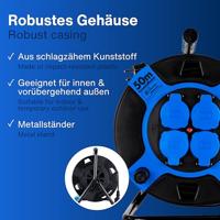 REV 0010118812 Kabelhaspel 50.00 m Zwart Randaarde stekker - thumbnail