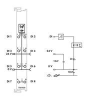 WAGO 750-430 7500430 Digitale PLC-ingangsmodule 750-430 1 stuk(s) - thumbnail