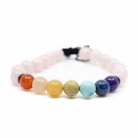 7 Chakra Edelstenen Rozenkwarts Armband - thumbnail