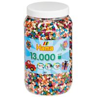 Hama strijkkralen in pot - mix (58), 13.000st. - thumbnail