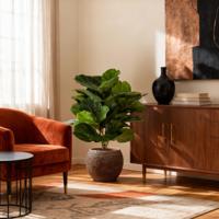 Lyrata Kunstplant N 90cm in pot - thumbnail