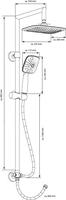 EISL STELLA hoofddouche set | chroom - DX1000CACS DX1000CACS - thumbnail