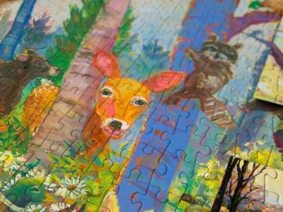 Woodland Collage Puzzel 1000 Stukjes