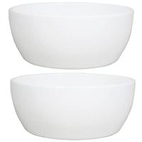 Floran schaal Boule 24.5x9.5cm wit - thumbnail