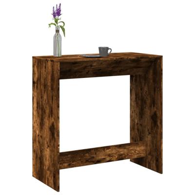 Bartafel 102x50x103,5 cm bewerkt hout gerookt eikenkleur