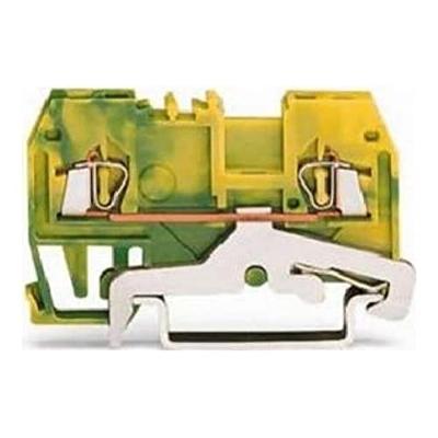 WAGO 279-907 Aardingsklem 4 mm Spanveer Toewijzing: Terre Groen, Geel 100 stuk(s)
