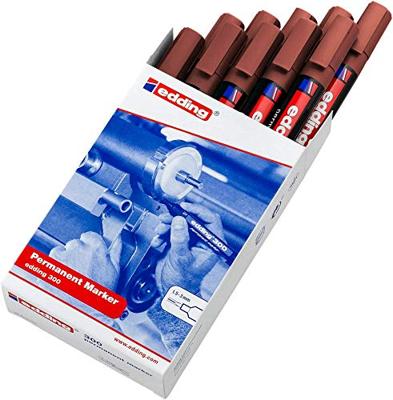 Permanente markeerstift Edding 300 Bruin (10 Stuks)