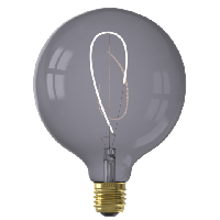 CALEX - LED Lamp - Nora Topaz G125 - E27 Fitting - Dimbaar - 4W - Warm Wit 2200K - Grijs - thumbnail