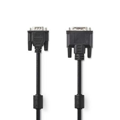 DVI-Kabel | DVI-A 12+5-pins male - VGA male | 2,0 m | Zwart