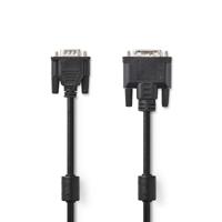 DVI-Kabel | DVI-A 12+5-pins male - VGA male | 2,0 m | Zwart - thumbnail